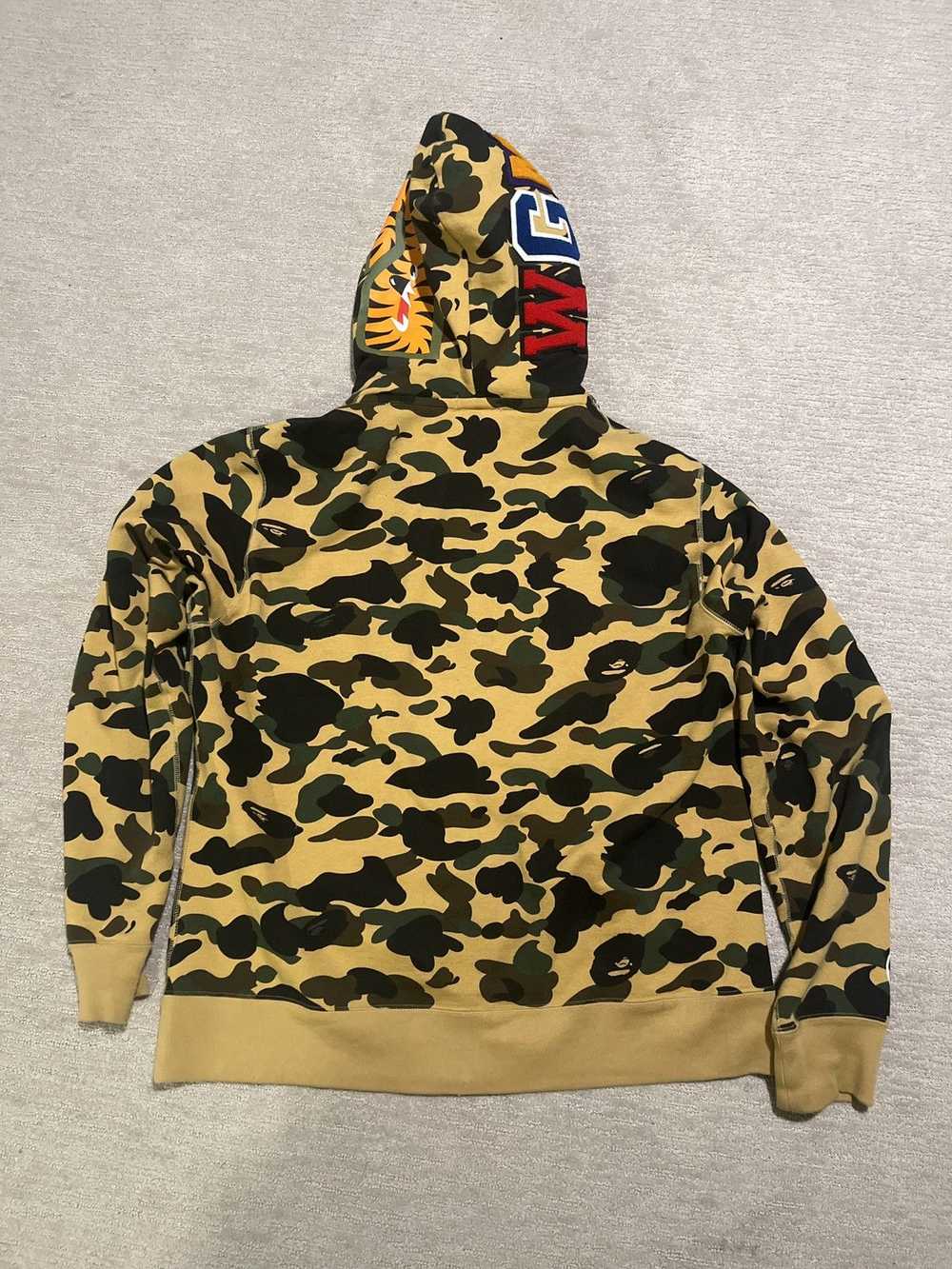 Bape Bape Camo Double Zip Shark Hoodie - image 2