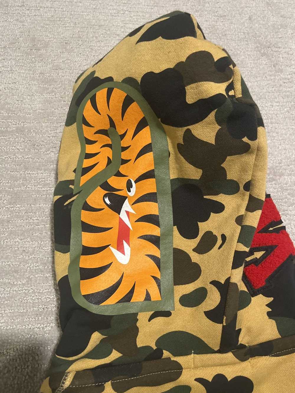 Bape Bape Camo Double Zip Shark Hoodie - image 5