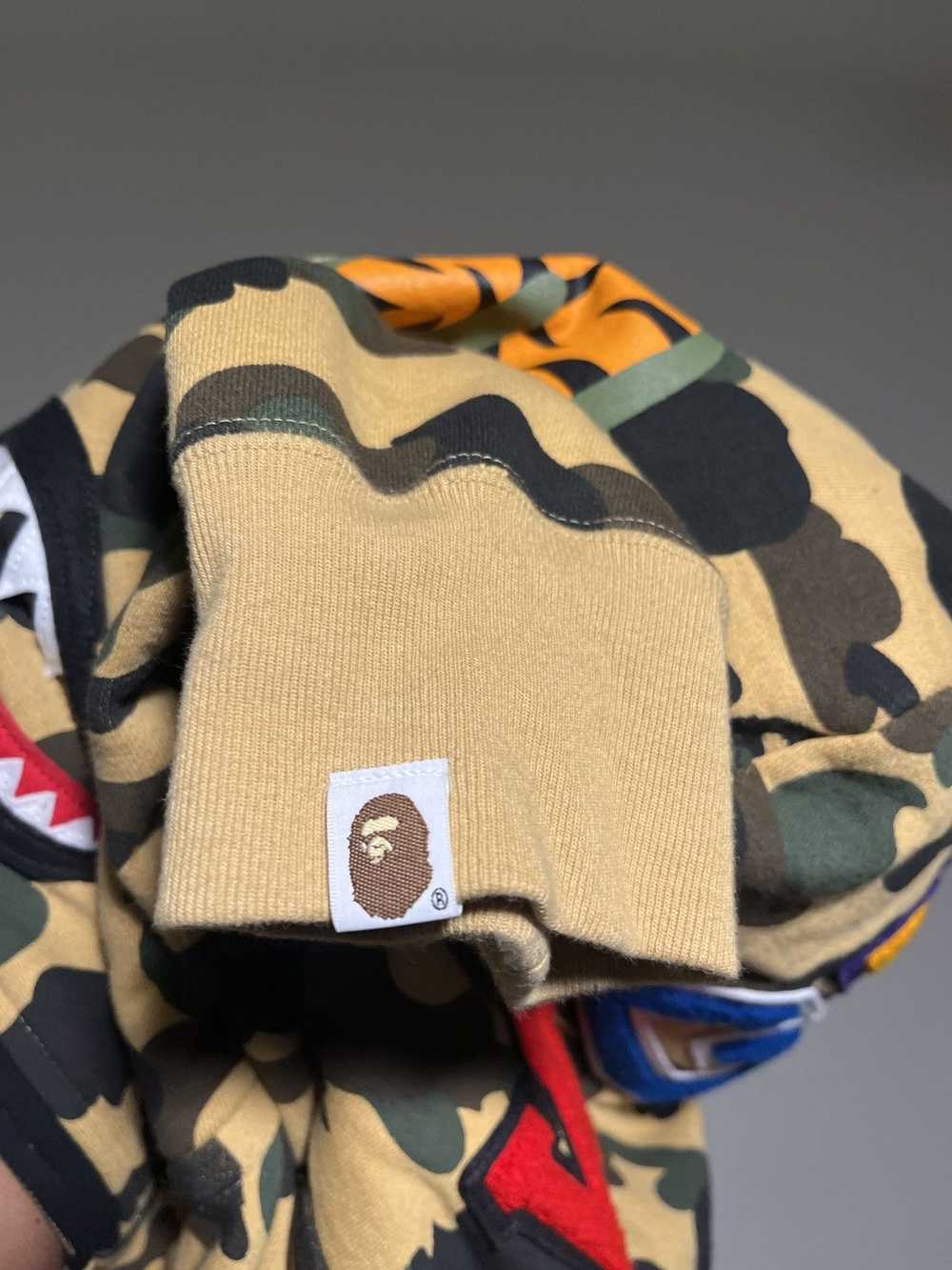 Bape Bape Camo Double Zip Shark Hoodie - image 7