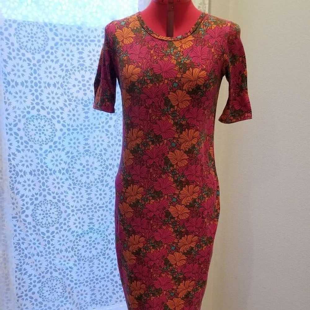 Lularoe julia bodycon dress 70s vintage floral or… - image 6