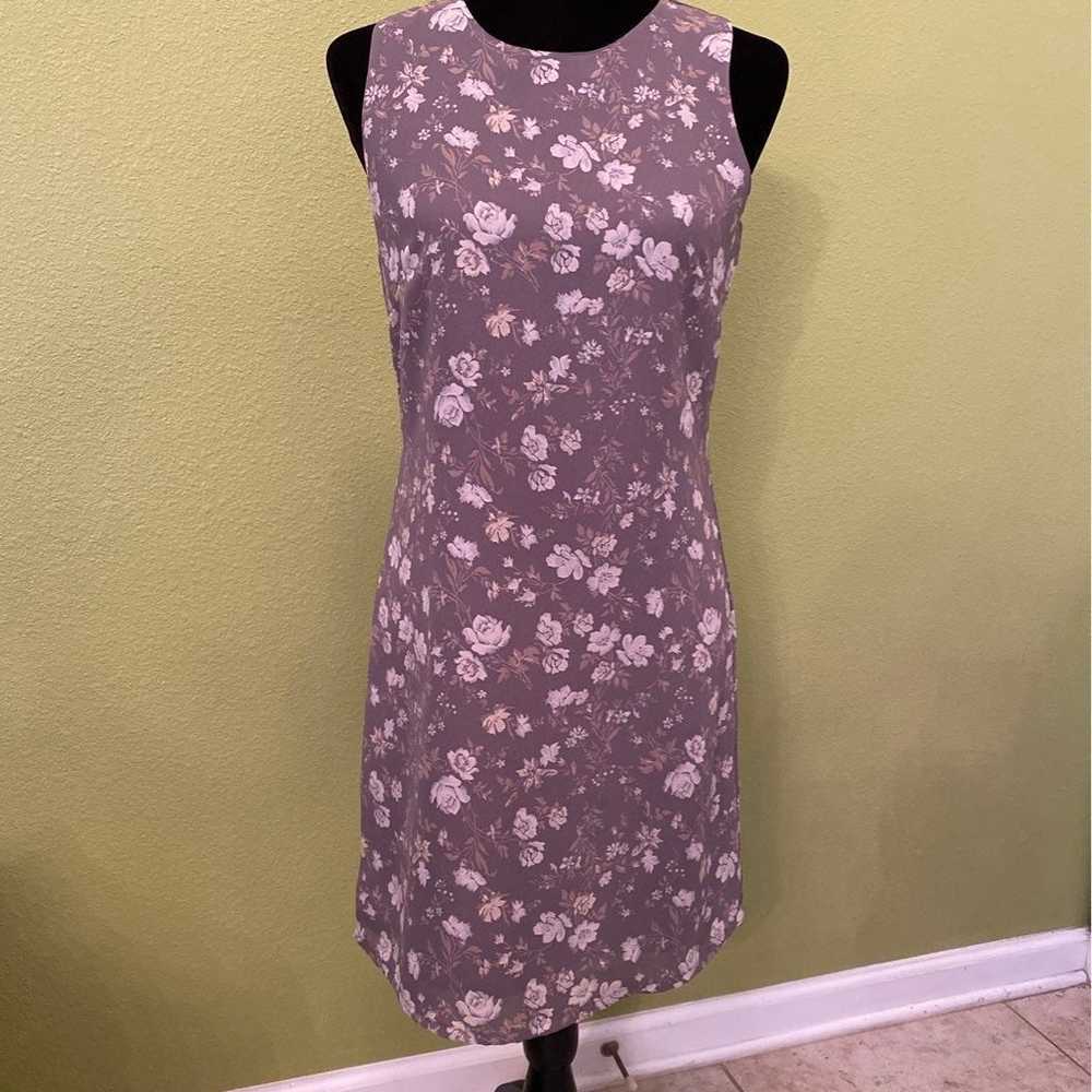 Old navy grey flowered dress. - image 1