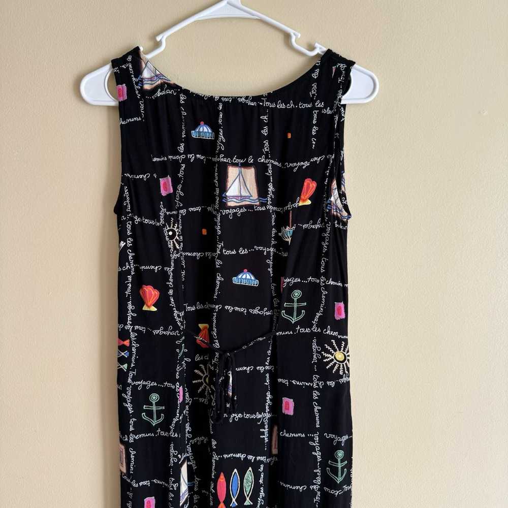 Carol Anderson 90s vintage black maxi beach summe… - image 7