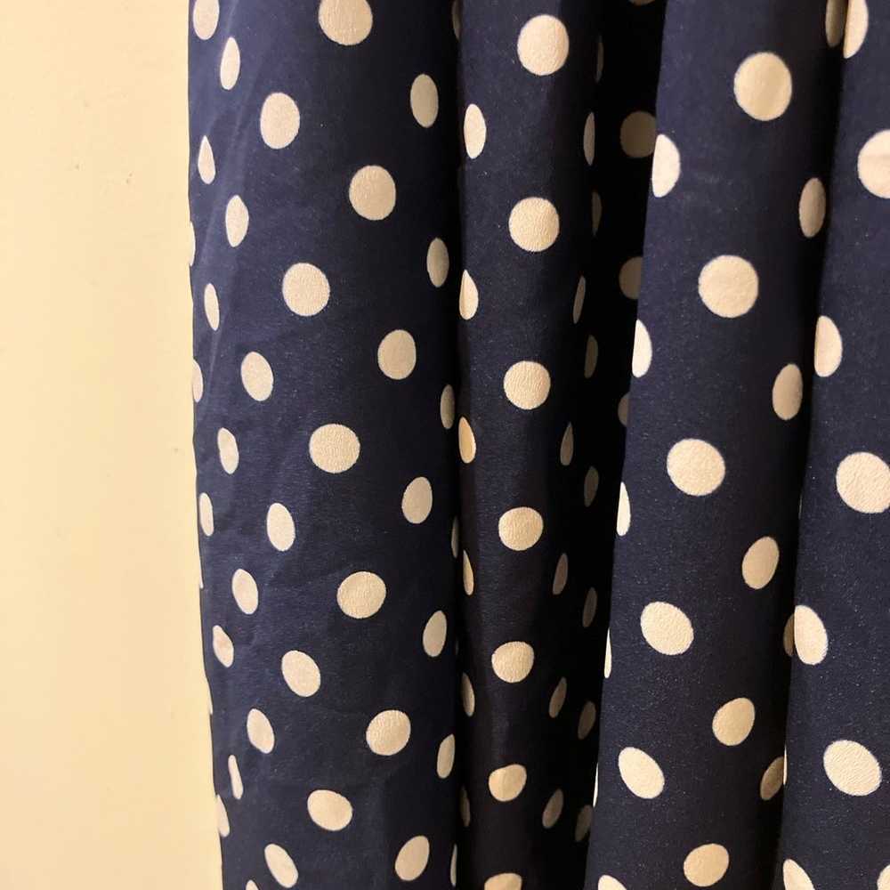 Navy Blue Polka Dot Dress - image 4