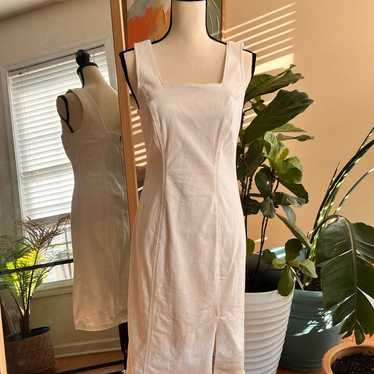 Vintage JCrew White Denim Dress