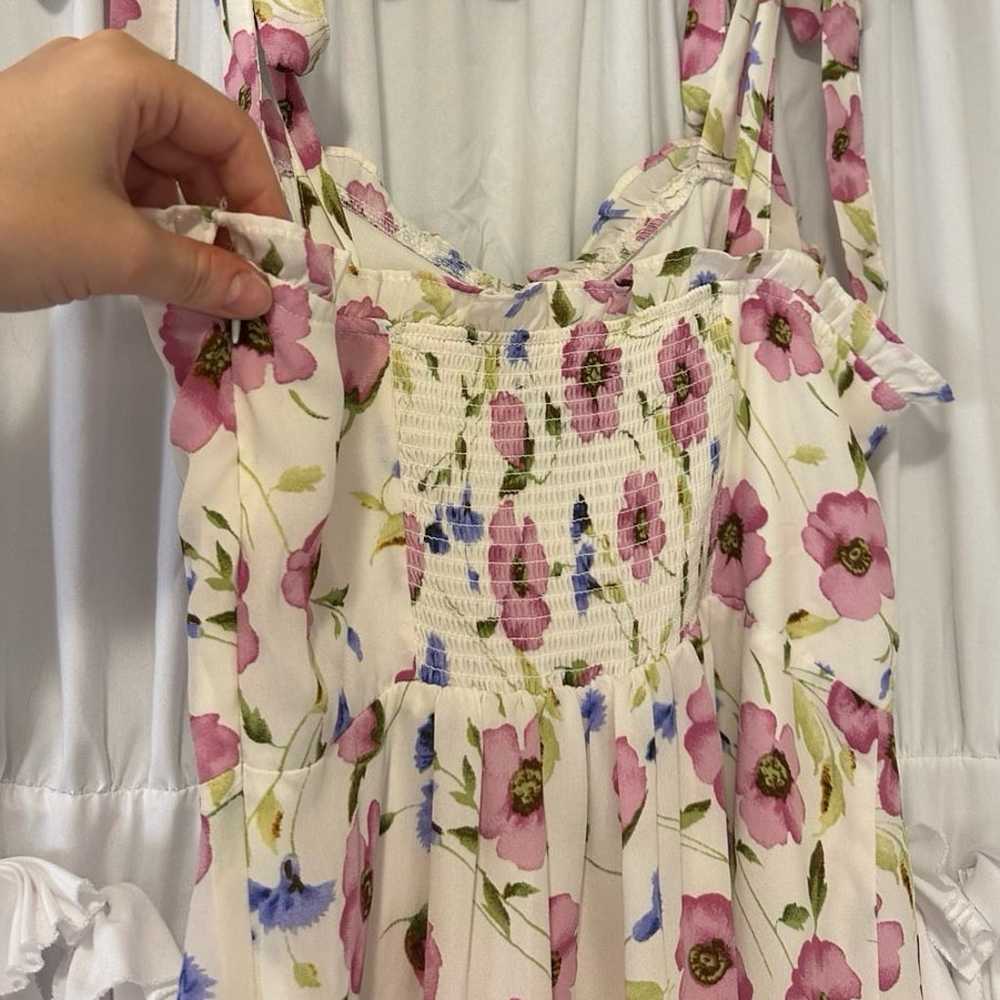 FOREVER 21 TIE-STRAP FLORAL MINI DRESS - image 11