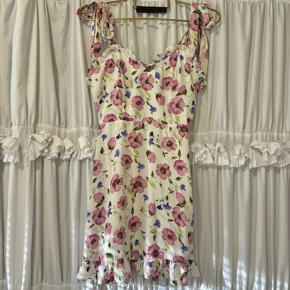 FOREVER 21 TIE-STRAP FLORAL MINI DRESS - image 2