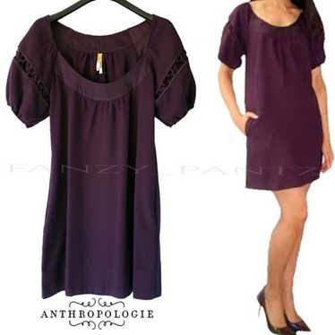 Maeve for Anthropologie Plum Shift Dress