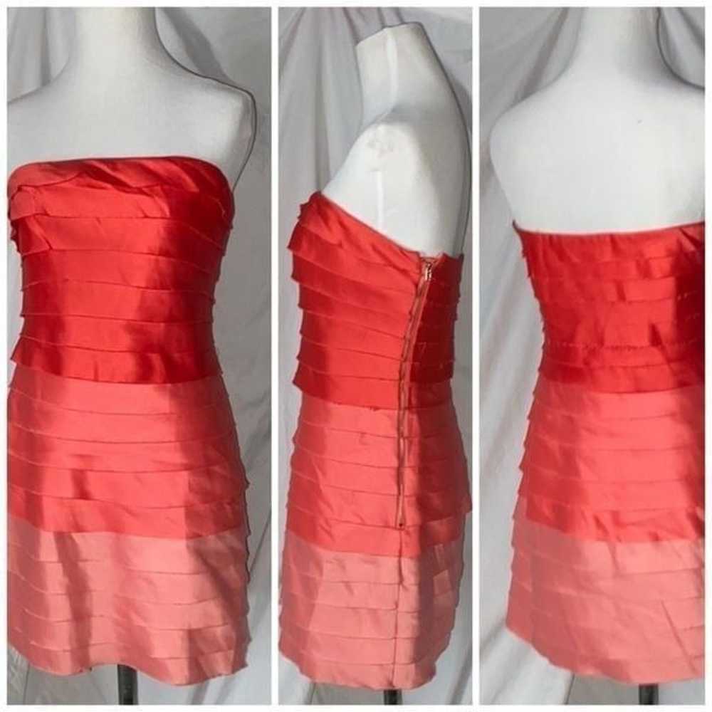 F21, Retro, Pink & Coral Ombre, Raw Hem Tiered Mi… - image 4