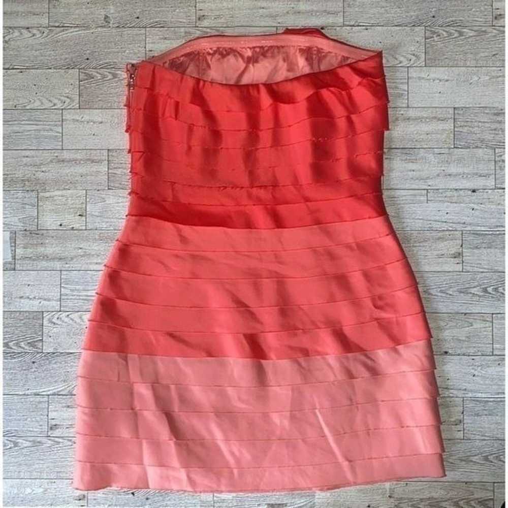 F21, Retro, Pink & Coral Ombre, Raw Hem Tiered Mi… - image 7