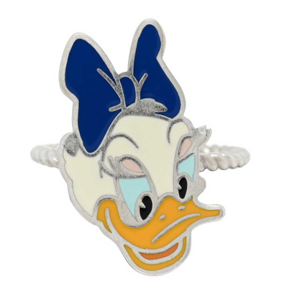 GUCCI X Disney Sterling Silver Enamel Daisy Duck … - image 1