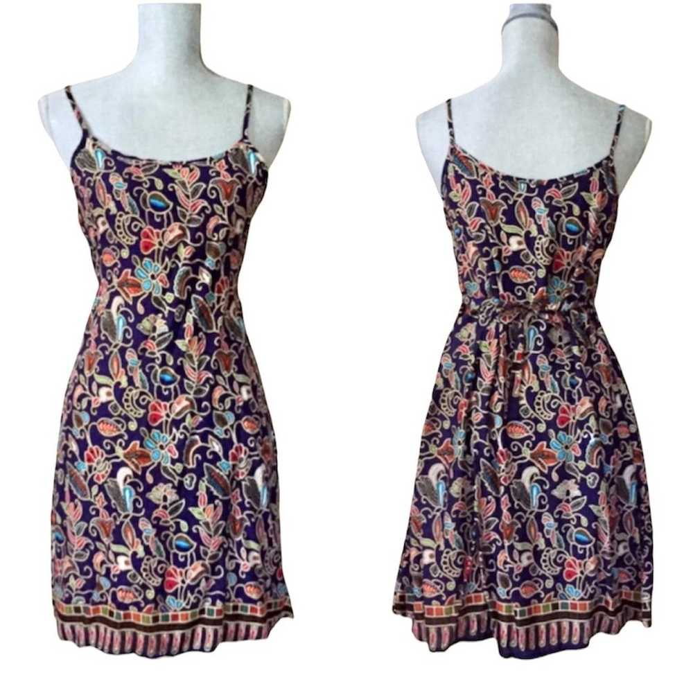 Vintage paisley print dress, S - image 1