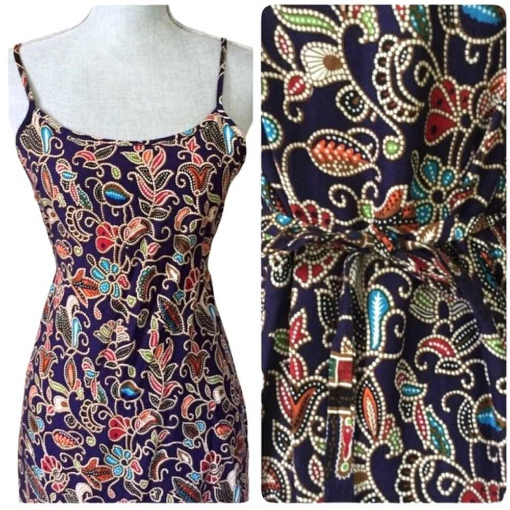 Vintage paisley print dress, S - image 4