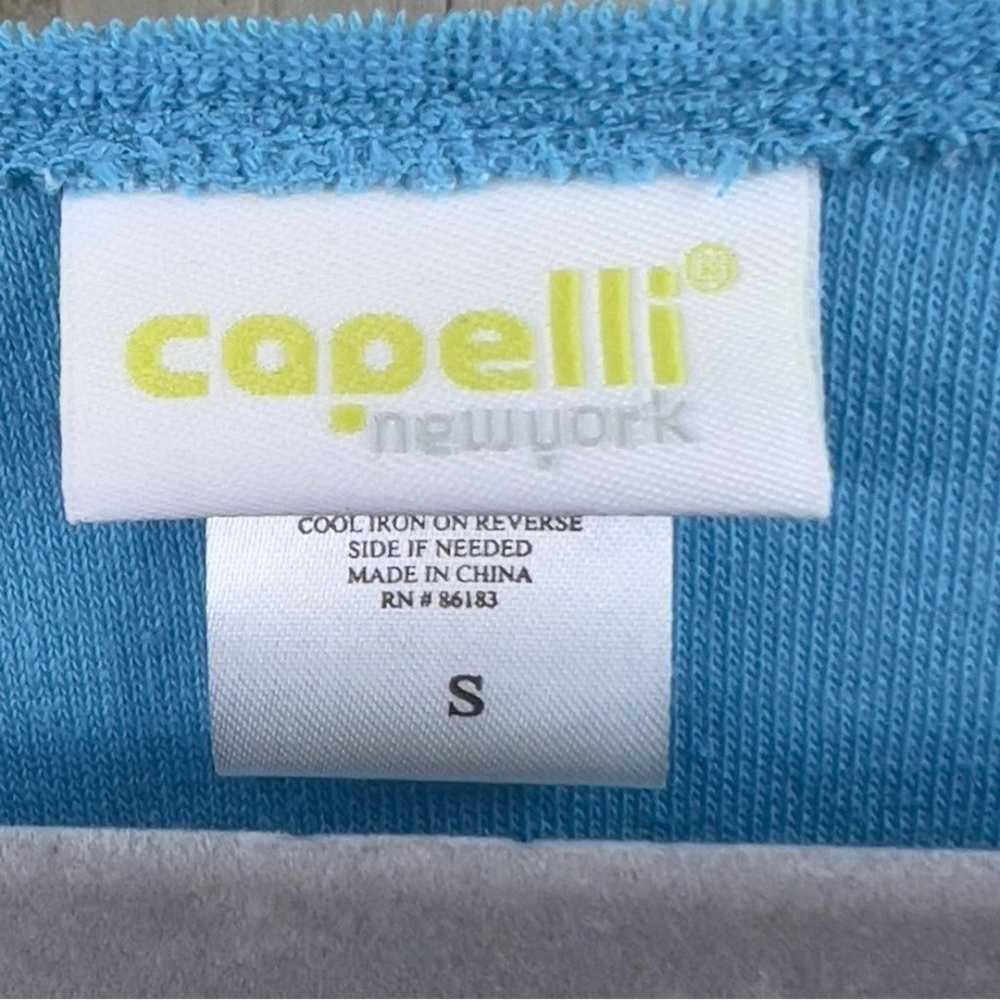 Capelli New York Small Racerback Blue Terry Cloth… - image 7