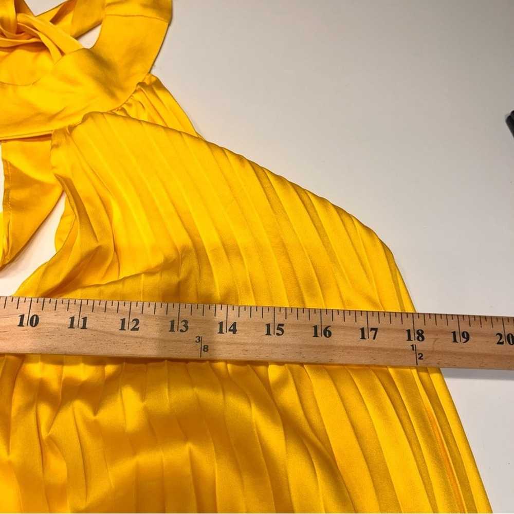 Anthropologie Hutch Yellow Halter Pleated Maxi Dr… - image 11