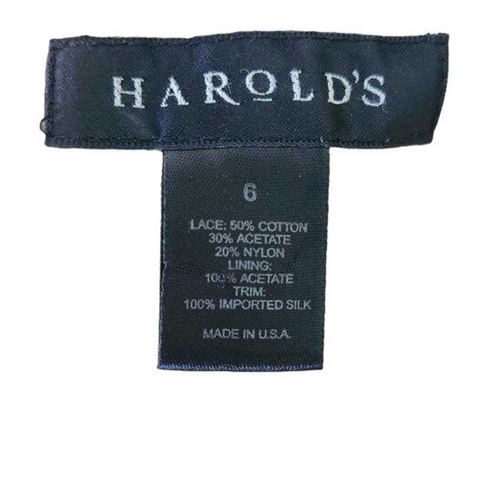 Harold's Vintage Black Lace Spaghetti Strap Dress… - image 3