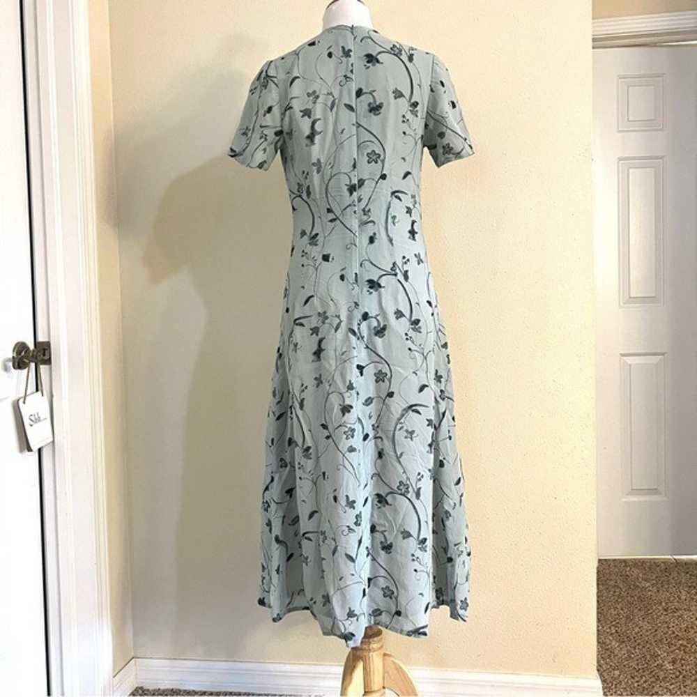 TALBOTS Vintage 90’ floral flowy midi dress cotta… - image 6