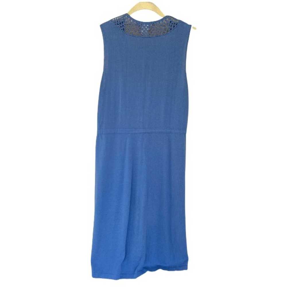 Vintage Nanette Lepore Blue Smooth Sailing Midi D… - image 5