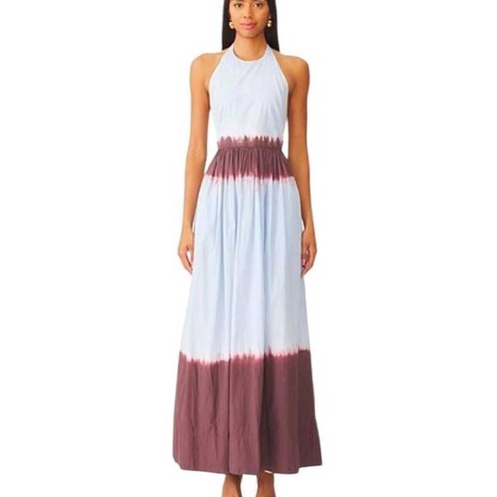 A.L.C. Blair Dip-Dyed Cotton Halter Maxi Dress | 4 - image 1