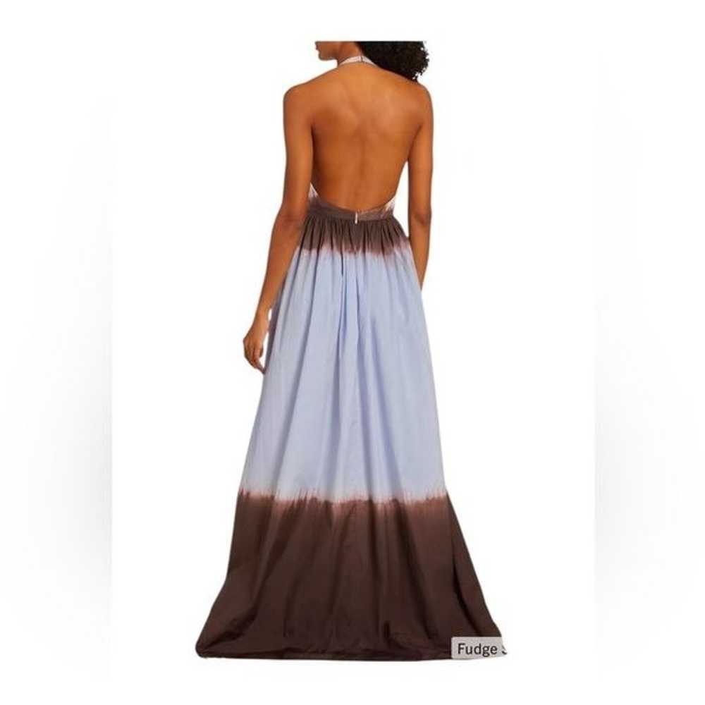 A.L.C. Blair Dip-Dyed Cotton Halter Maxi Dress | 4 - image 2