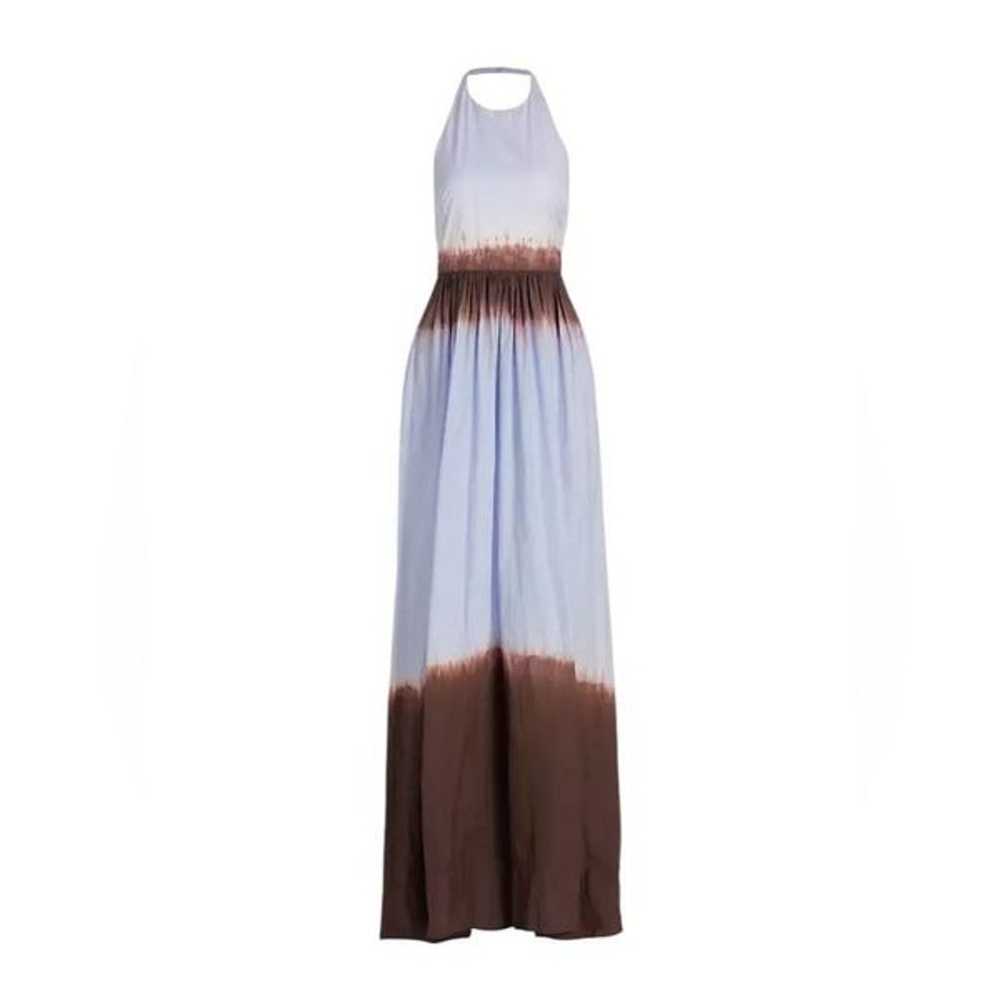 A.L.C. Blair Dip-Dyed Cotton Halter Maxi Dress | 4 - image 3