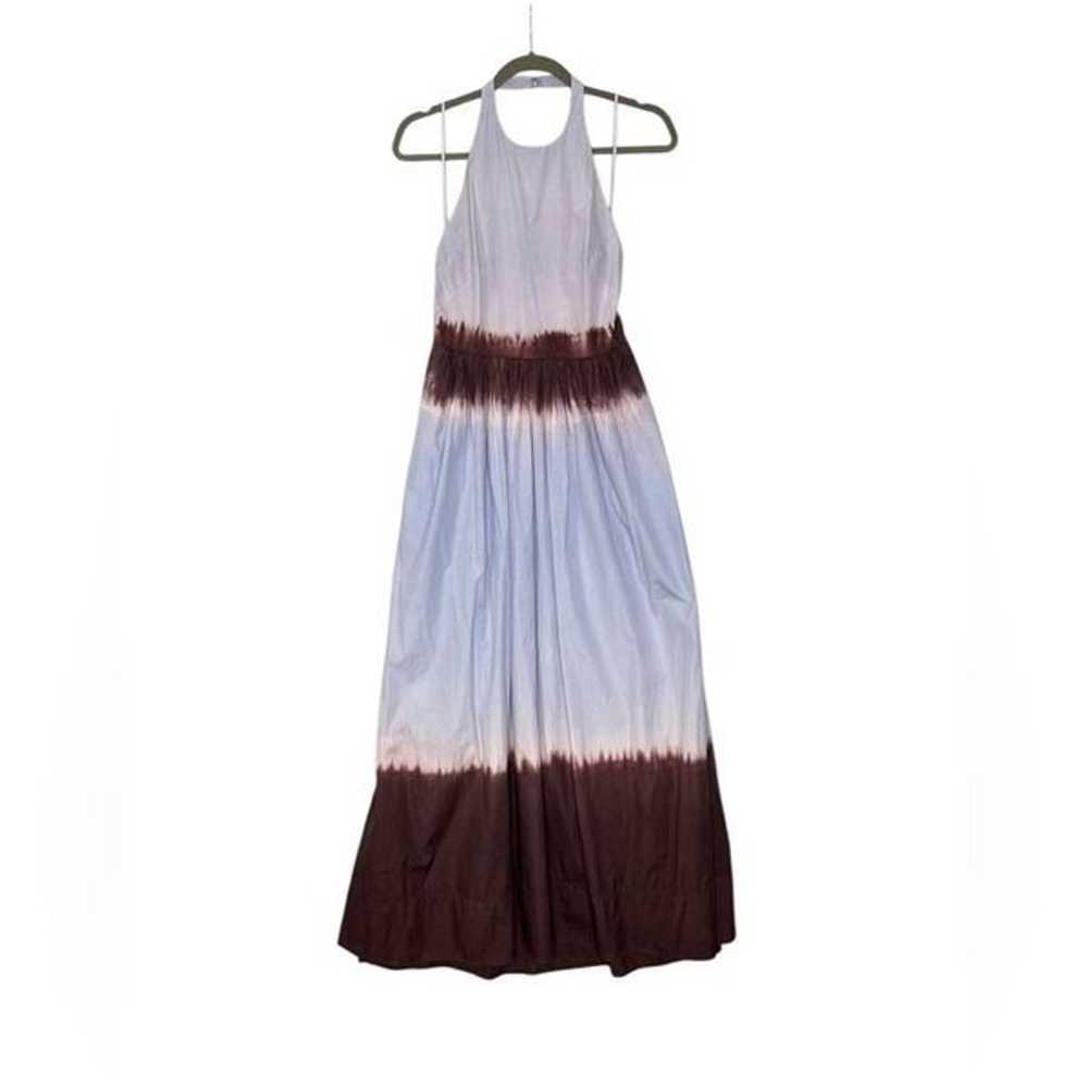 A.L.C. Blair Dip-Dyed Cotton Halter Maxi Dress | 4 - image 4