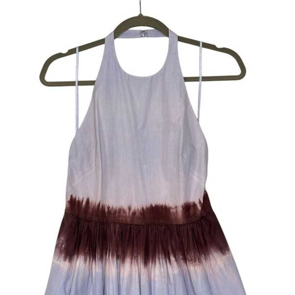 A.L.C. Blair Dip-Dyed Cotton Halter Maxi Dress | 4 - image 5