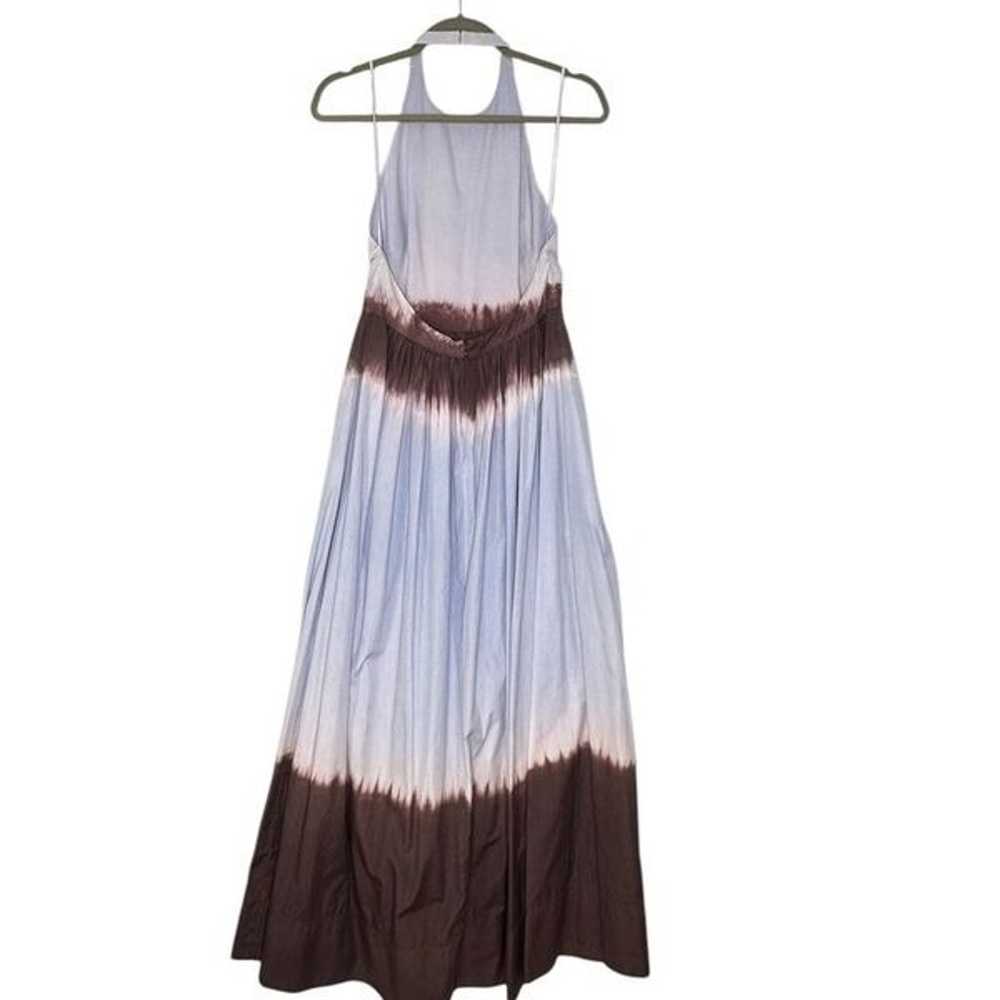 A.L.C. Blair Dip-Dyed Cotton Halter Maxi Dress | 4 - image 7