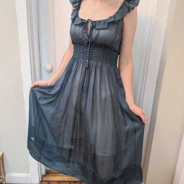 Rebecca Taylor sheer 100% silk dress