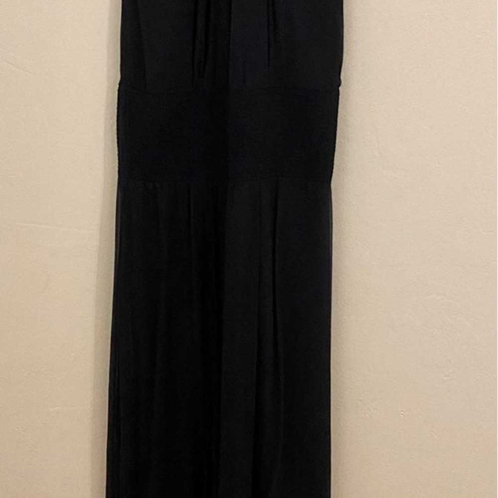 VINTAGE BCBG Navy Chiffon Gown - image 7