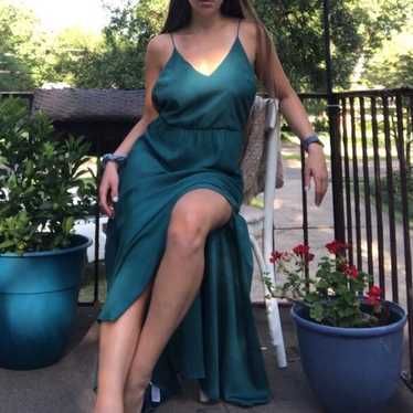 LOFT green maxi dress