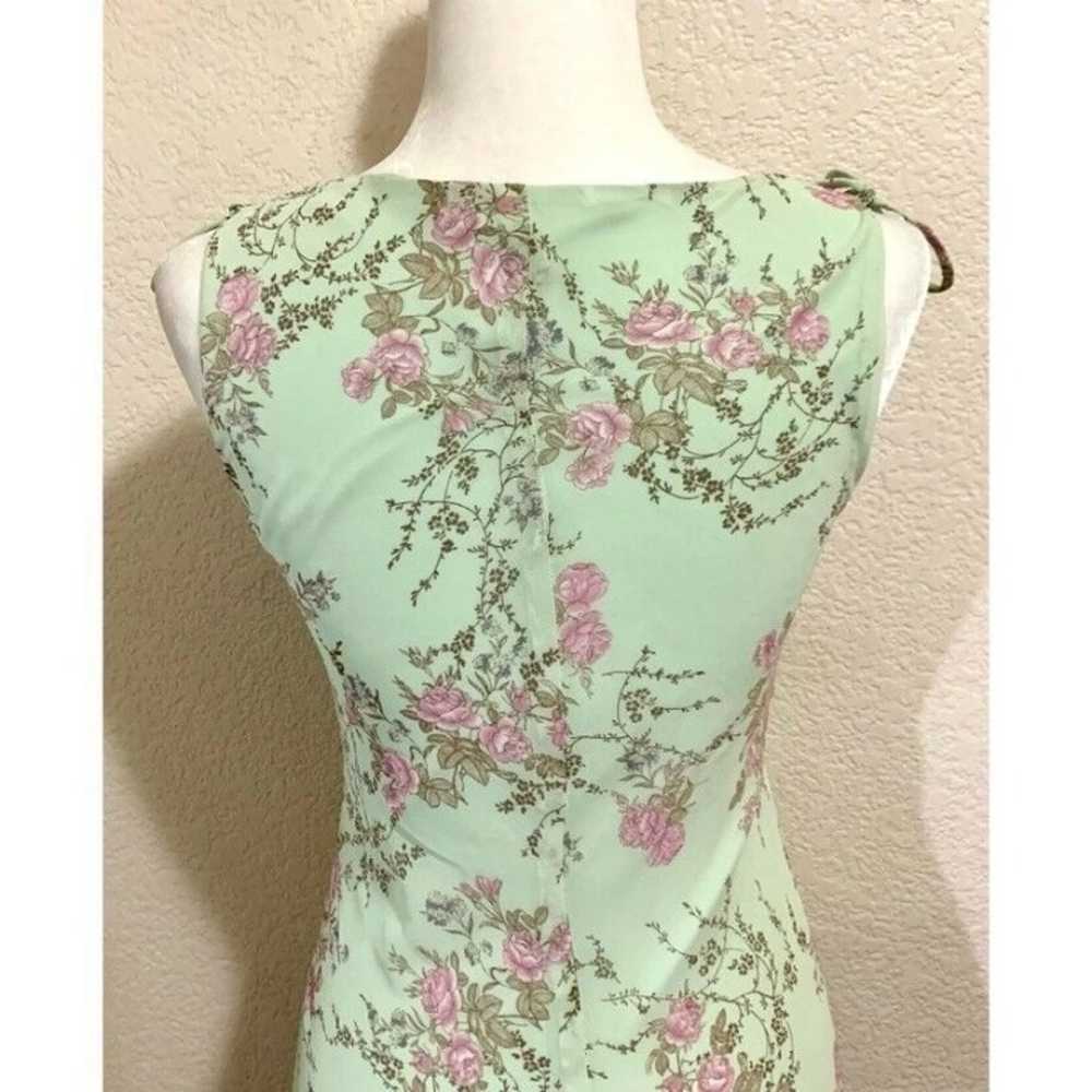 Teeze Me Vintage Y2K Mint Green Floral Babydoll F… - image 8