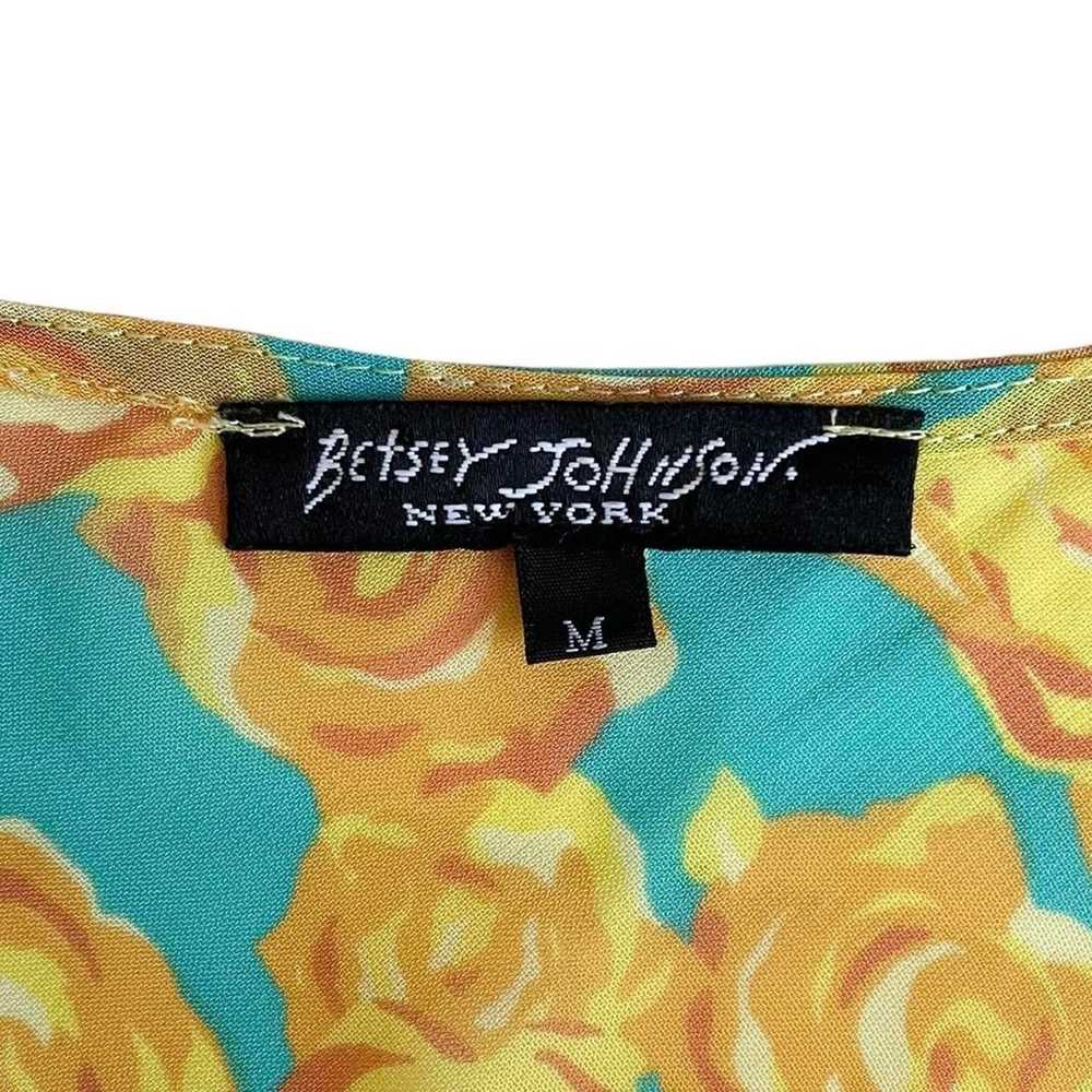 VTG 90s Betsey Johnson New York boho fairy silk f… - image 7