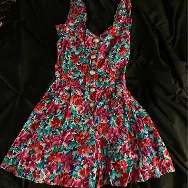 Vintage floral romper