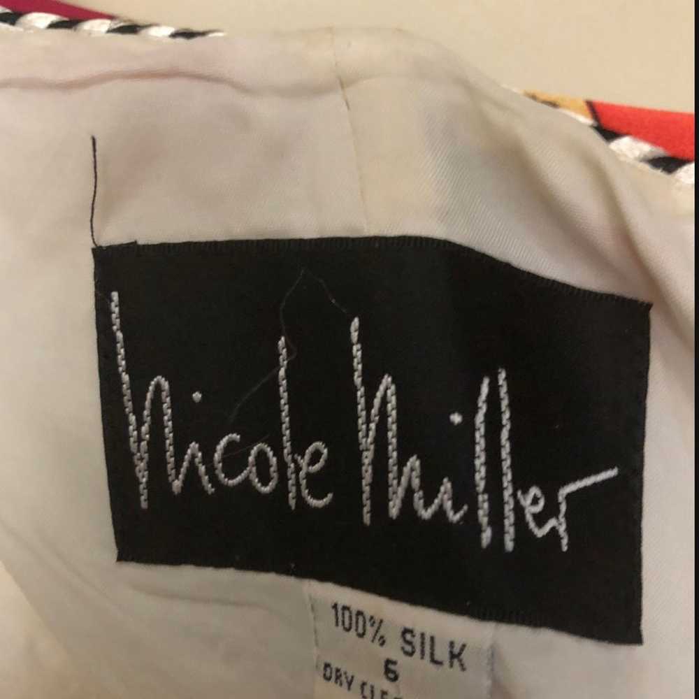 Vintage Nicole Miller Silk Dress - image 5