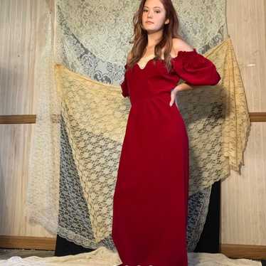 Vintage 1970s Full-Length Gown