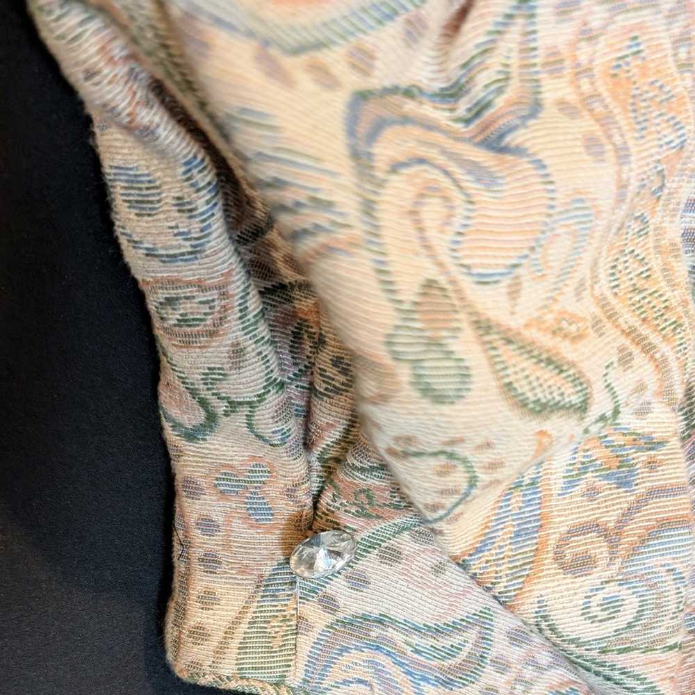 Cachet by Bari Protas Brocade Floral Paisley Rhin… - image 5