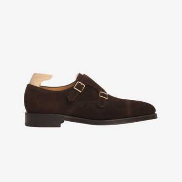 John Lobb William Suede Monk Strap + Trees - image 1