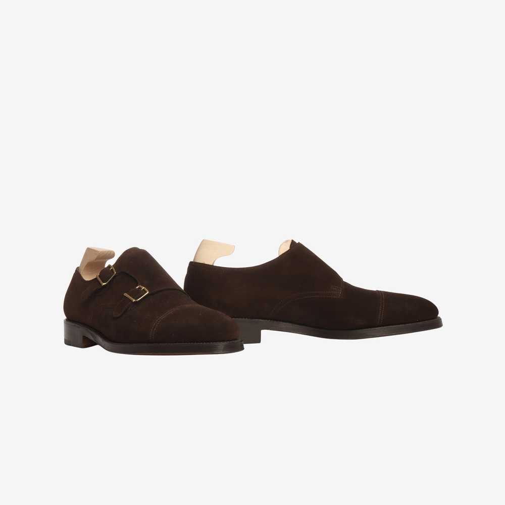 John Lobb William Suede Monk Strap + Trees - image 2