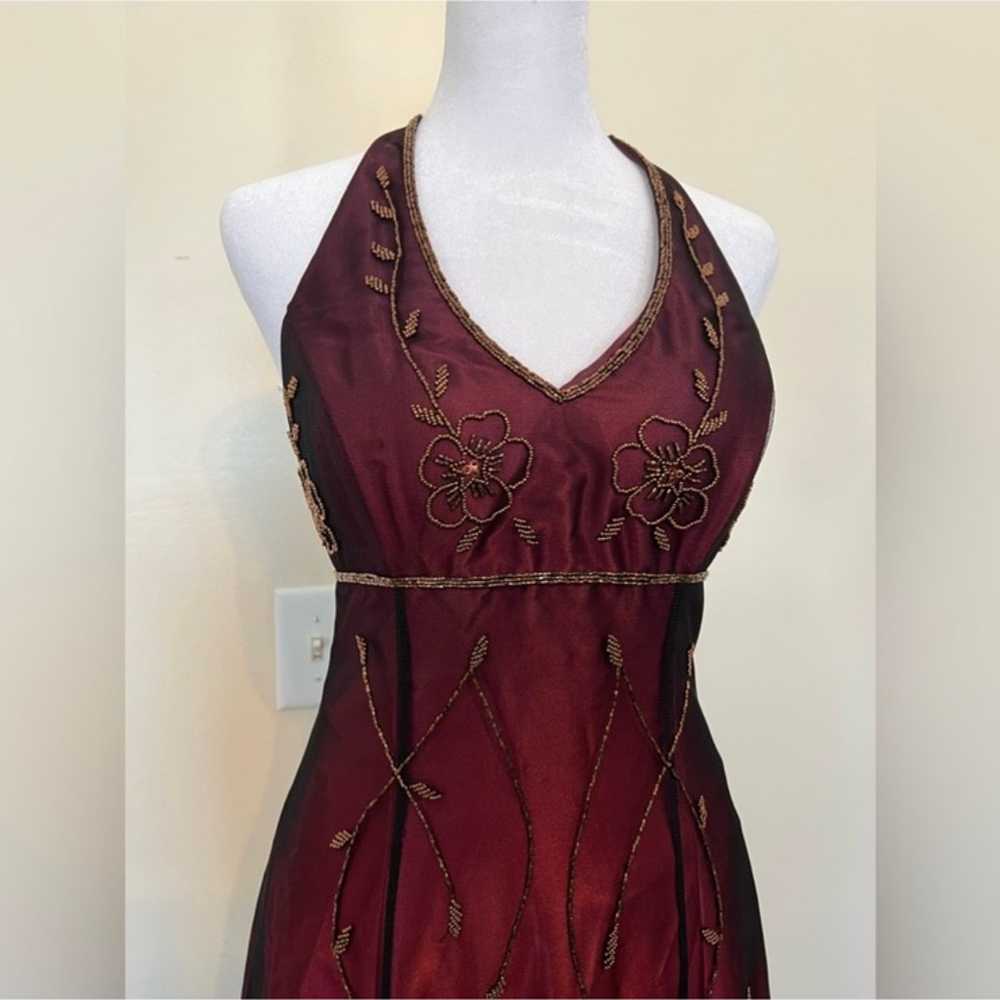 red prom dress goth romantic - image 2