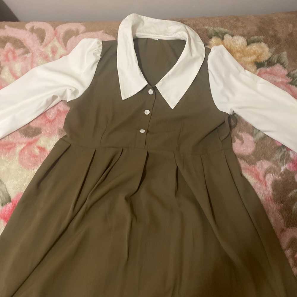 Vintage Knee Length School Girl Style Dress - image 1