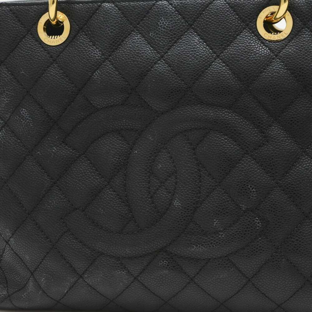 Chanel Chanel Matelasse GST Chain Tote Caviar Bla… - image 3