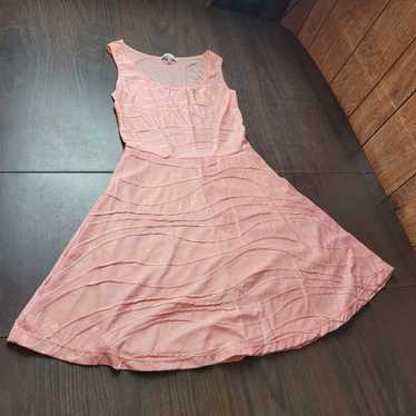 Charlotte Russe peach/pink skater dress