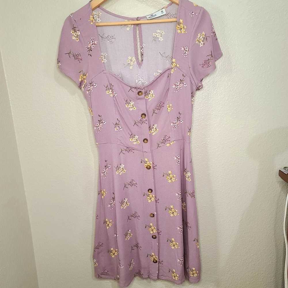 Hollister Lavender Floral dress Size M - image 4