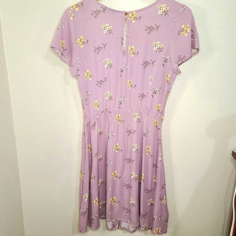 Hollister Lavender Floral dress Size M - image 5