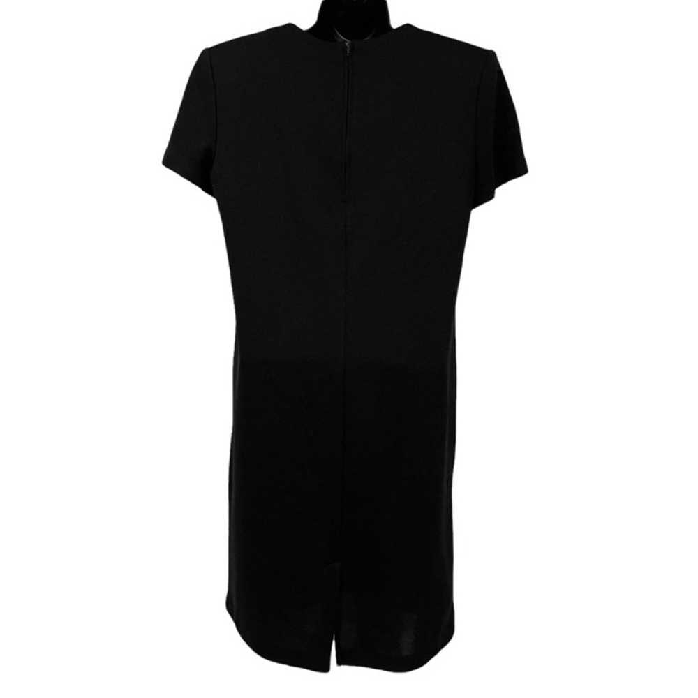 Vintage Willow Ridge Knit Dress Black Short Sleev… - image 3