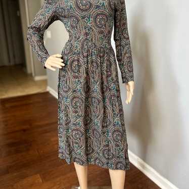 Vintage JBS ltd Paisley Midi Dress