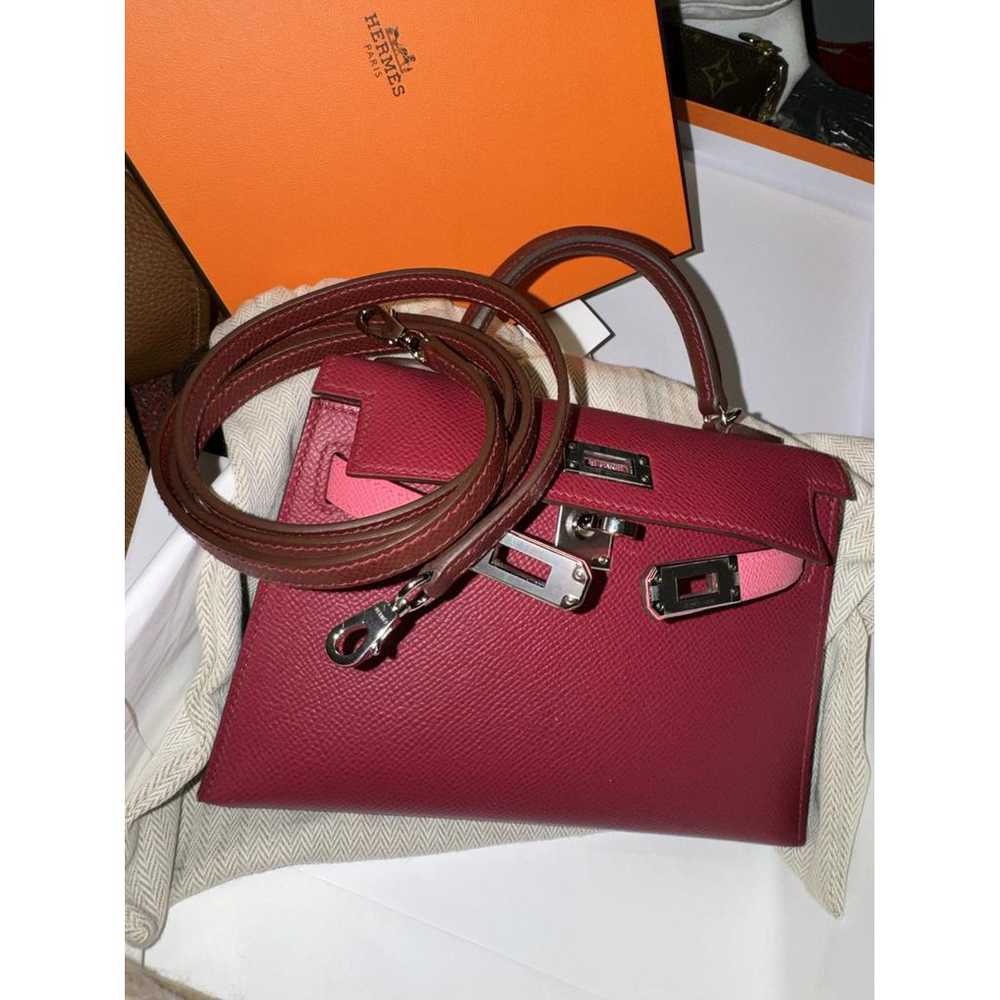 Hermès Kelly Mini leather handbag - image 4