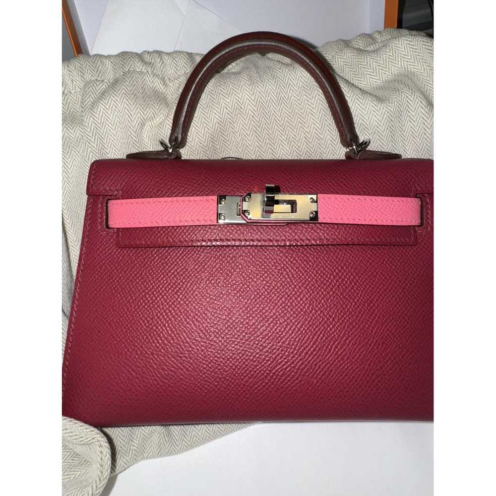 Hermès Kelly Mini leather handbag - image 5