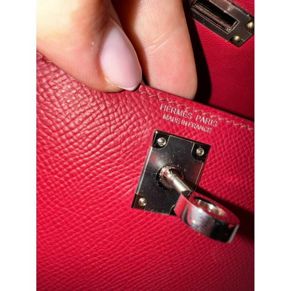 Hermès Kelly Mini leather handbag - image 9