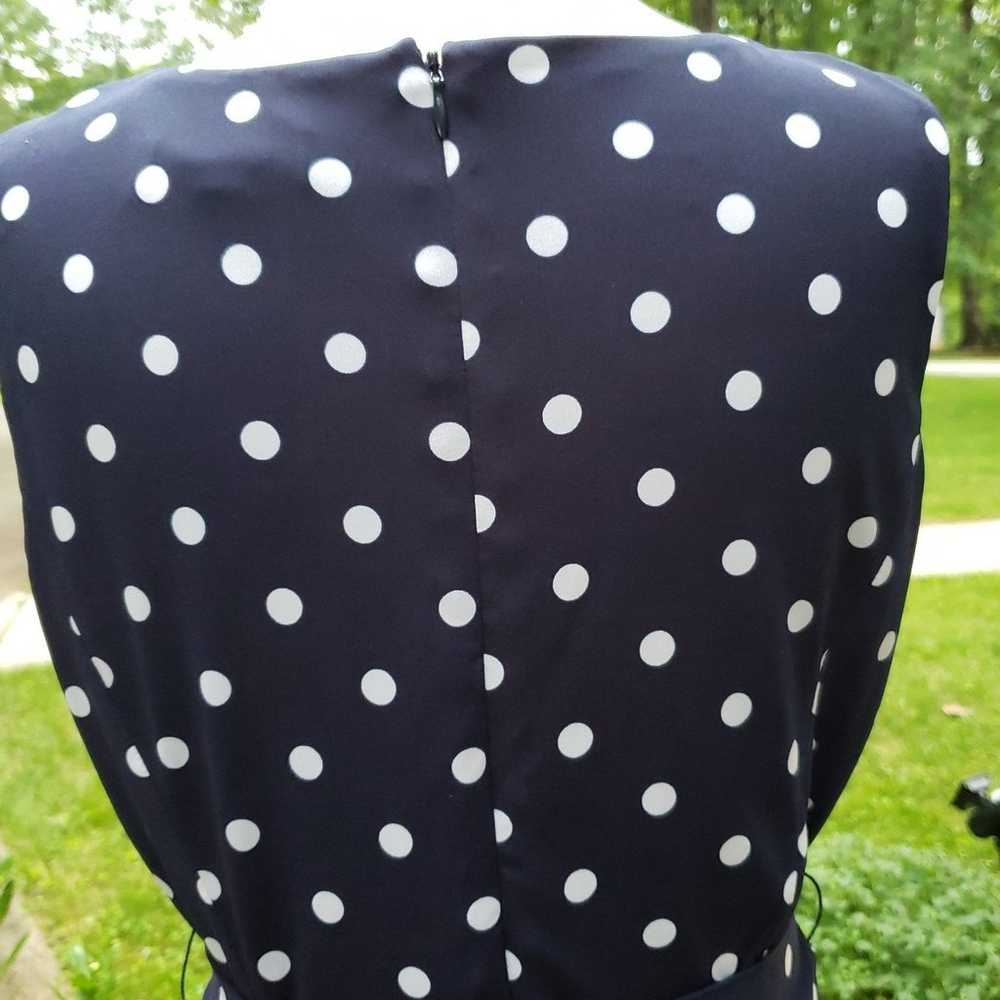 Jessica McClintock Poka Dot Sleevless Dress - image 2